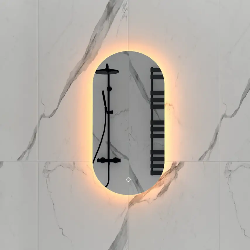 DutchLine - Alura Ovaal Luxe Indirecte Ledspiegel - 35 - 1