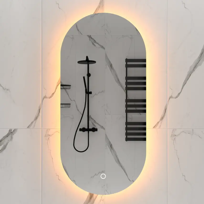 DutchLine - Alura Ovaal Luxe Indirecte Ledspiegel - 60 - 1