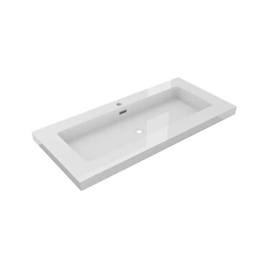 DutchLine - Atlanta 100 - Glans Wit - 1 Kraangat - 1