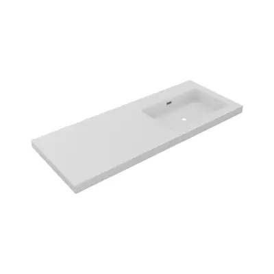 DutchLine - Atlanta 120 Rechts - Mat Wit - 0 Kraangaten - 1