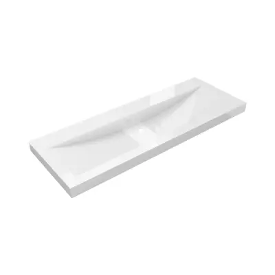 DutchLine - Atlanta Ondiep 100 - Glans Wit - 0 Kraangaten - 1