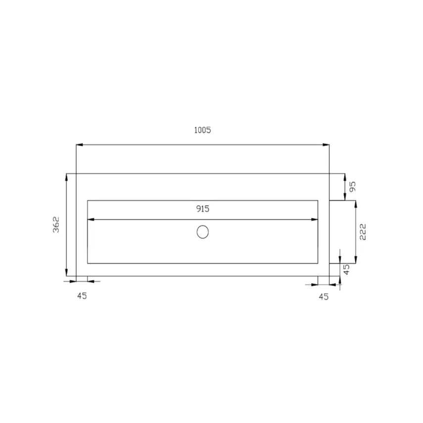 DutchLine - Atlanta Ondiep 100 - Glans Wit - 0 Kraangaten - 2