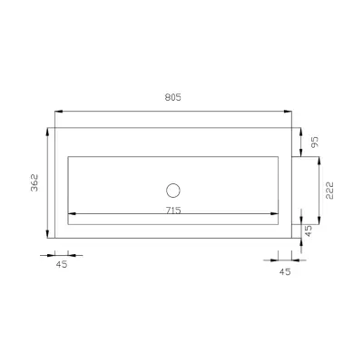 DutchLine - Atlanta Ondiep 80 - Glans Wit - 0 Kraangaten - 2