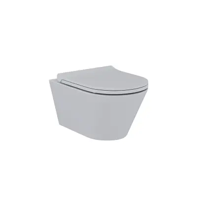 DutchLine - Avva Toiletpot Met Bidet - Mat Grijs - 355x530mm - 1