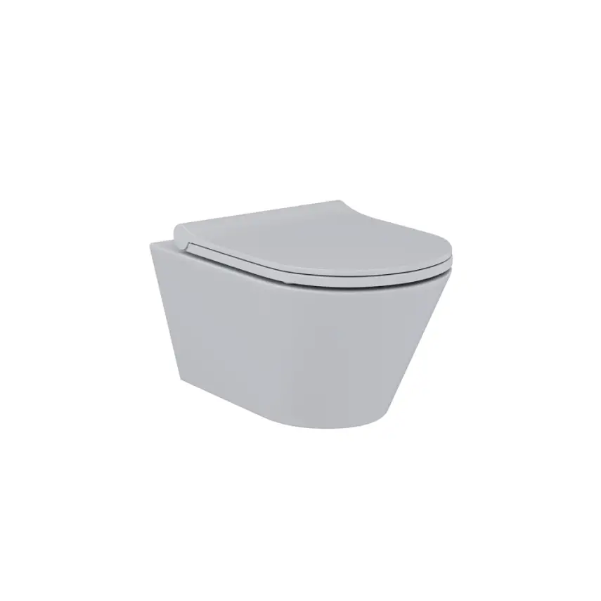 DutchLine - Avva Toiletpot Zonder Bidet - Mat Grijs - 355x530mm - 1
