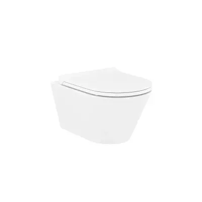 DutchLine - Avva Toiletpot Zonder bidet - Mat Wit - 355x530mm - 1