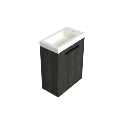 Dutchline Badmeubel Onderkast - Lumiere - 36x18cm - 1 Deur (Links/Rechts) - 1