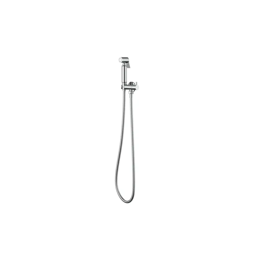 DutchLine - Bidet Knijp Handdoucheset - Chroom - 1