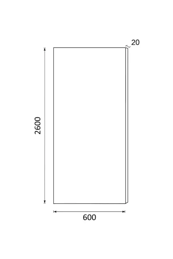 DutchLine - Boardplaat - 600x2600x20mm - 2