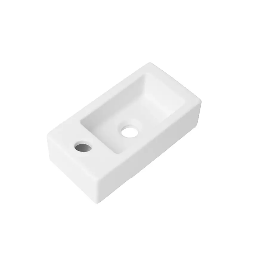 DutchLine - Crea Mini Fontein - Mat Wit - Kraangat Links - 1