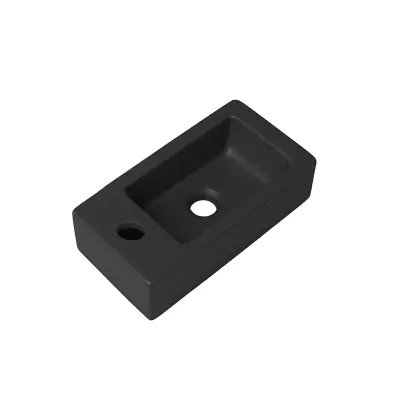 DutchLine - Crea Mini Fontein - Mat Zwart - Kraangat Links - 1