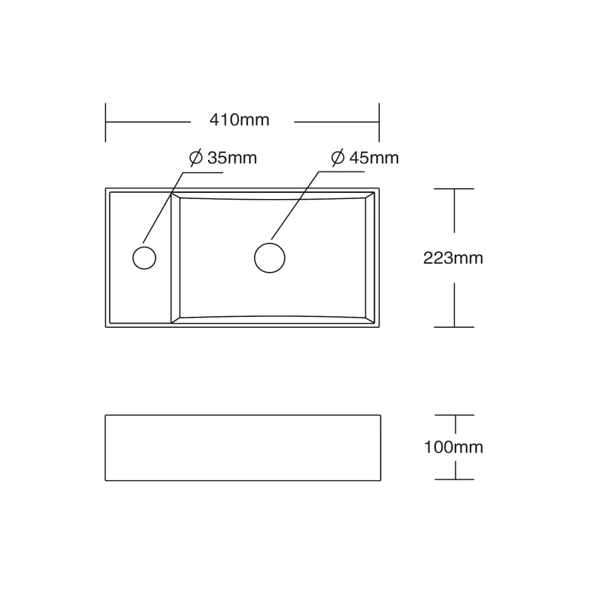 DutchLine - Crea XL Fontein - Glans Wit - Links - 2
