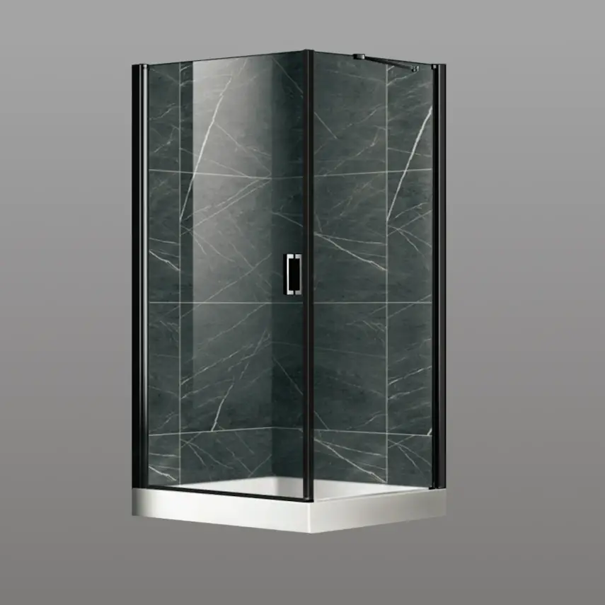 DutchLine - Douchecabine - Mat Zwart - 900*900*2000 - 1