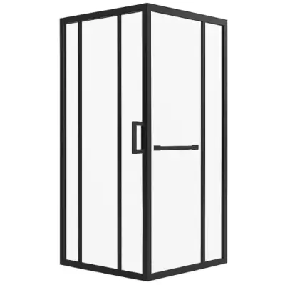 DutchLine - Douchecabine - Mat Zwart- 900*900*2000 - 2