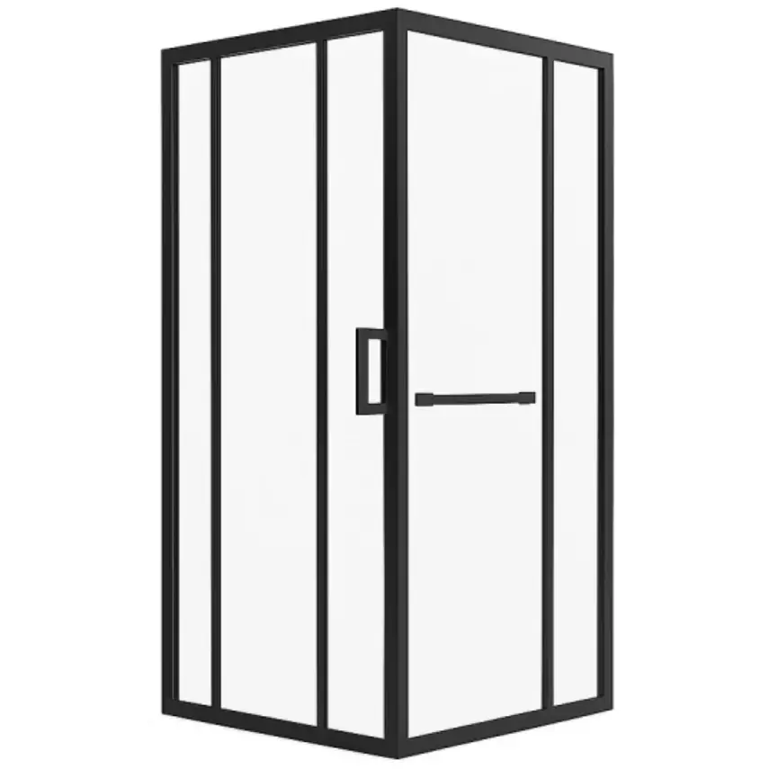 DutchLine - Douchecabine - Mat Zwart- 900*900*2000 - 2