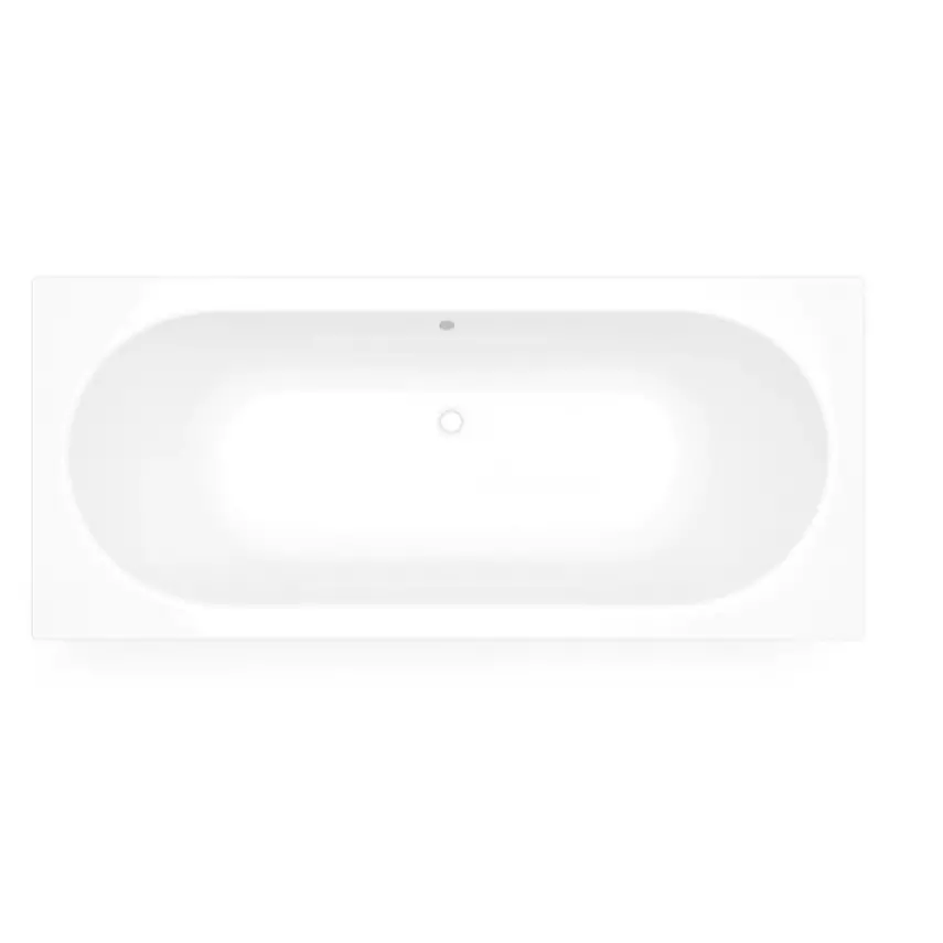 DutchLine - Drop RD - Inbouw Ligbad - Glans Wit - 1800x800x450 - 3