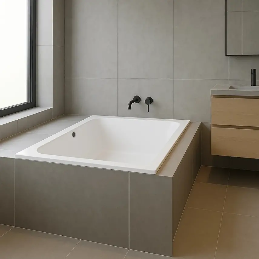 DutchLine - Drop RD - Inbouw Ligbad - Glans Wit - 1800x800x450 - 4