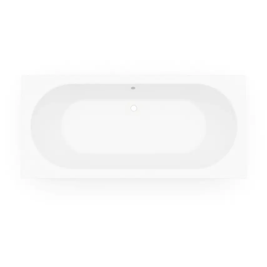 DutchLine - Drop RD - Inbouw Ligbad - Mat Wit - 1800x800x450 - 3