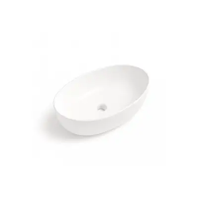 DutchLine - Ellips Waskom - Glans Wit - 1