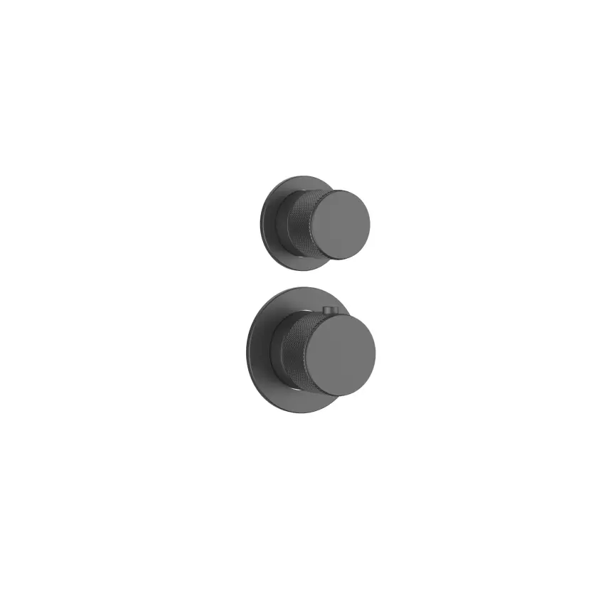 DutchLine - Grip 2-Weg Thermostatische Douchemengkraan - Gunmetal - 1