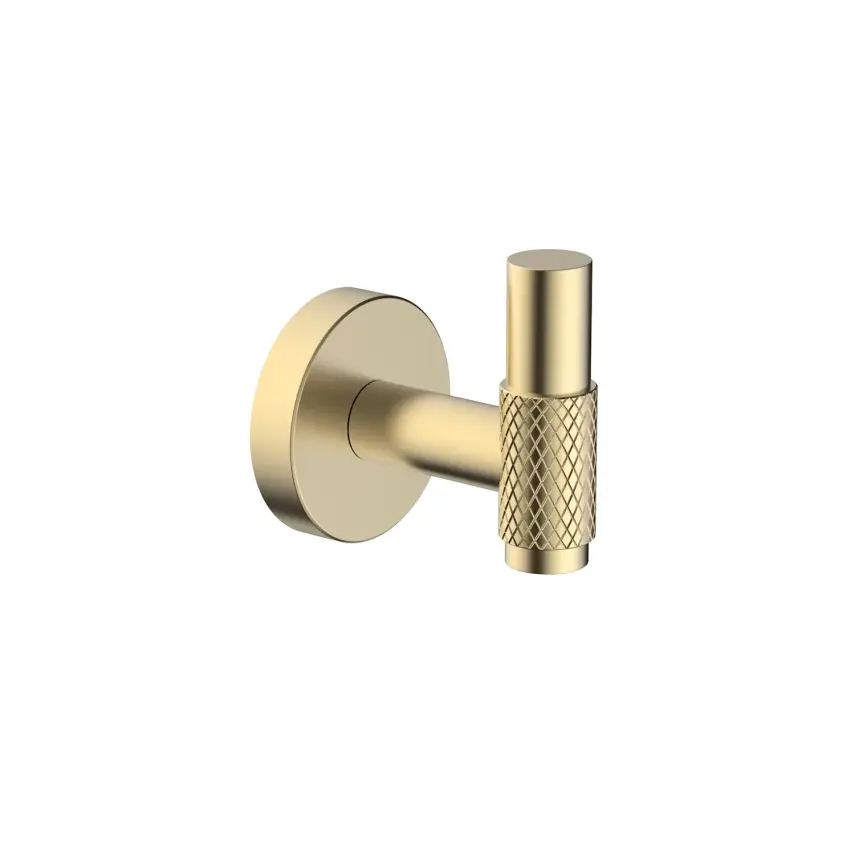 DutchLine - Grip Serie Handdoekhaak - Geborsteld messing - 1