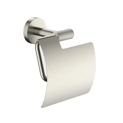 DutchLine - Grip Toilethouder Met Klep - Geborsteld staal - 1