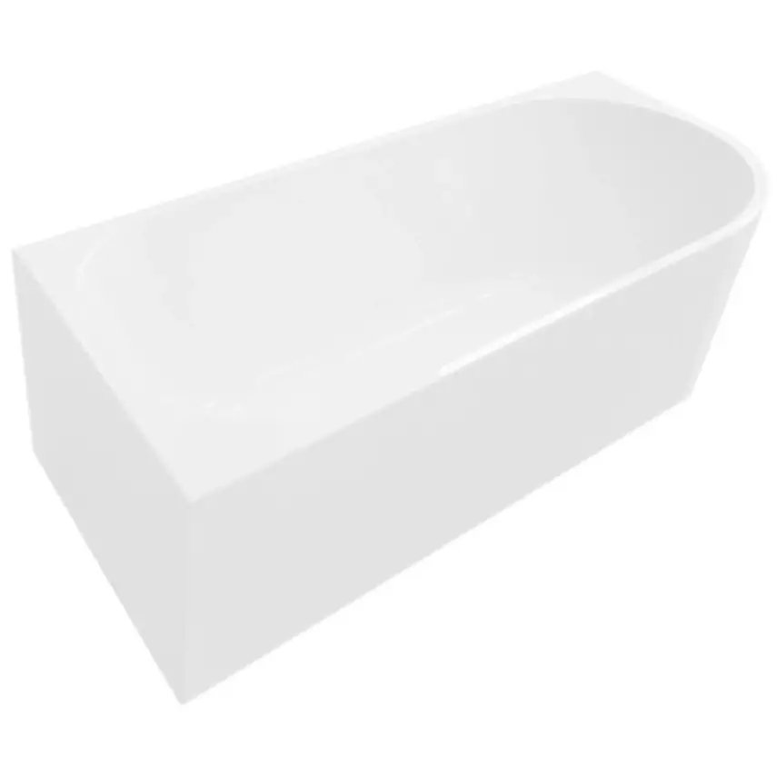 DutchLine - Half Vrijstaand Hoekbad Links - Mat Wit - 1700x800x600 - 1