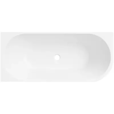 DutchLine - Half Vrijstaand Hoekbad Links - Mat Wit - 1700x800x600 - 4