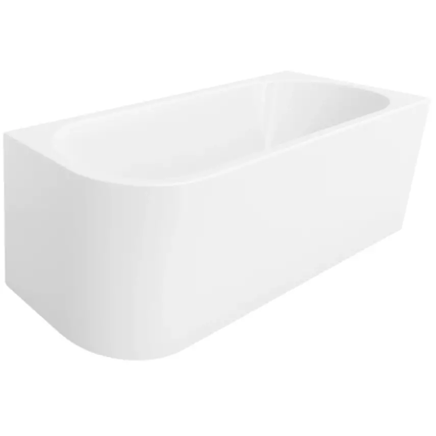 DutchLine Half-Vrijstaand Hoekbad Rechts - Glans Wit - 1700*800*600 - 1