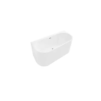 DutchLine Half-vrijstaand Ligbad - Glans Wit - 1700*750*600 - 1