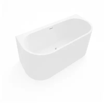 DutchLine Half-vrijstaand Ligbad - Mat Wit - 1700x750x600 - 1