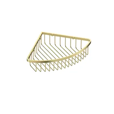 DutchLine Hoek Korf Fleshouder - Geborsteld messing - 1