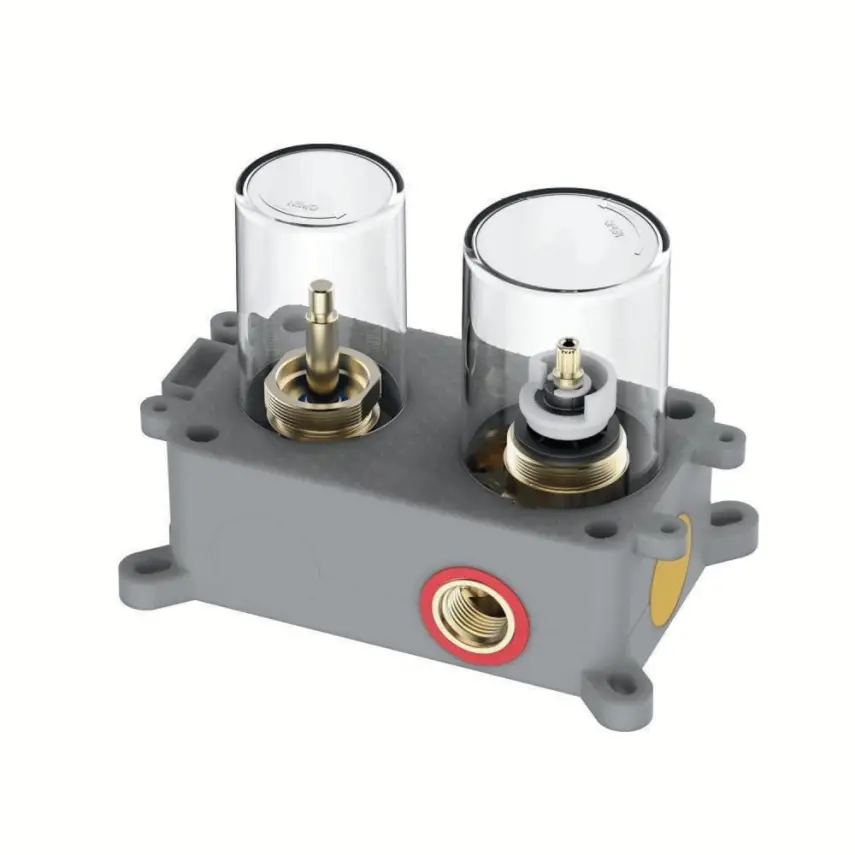 DutchLine - Inbouwdeel Grip 2-Weg Thermostatische Douchemengkraan - Verborgen Deel - 1