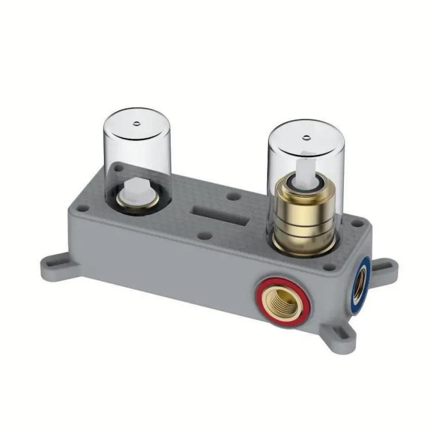 DutchLine - Inbouwdeel S-Grip Wastafelmengkraan - Verborgen Deel - 1