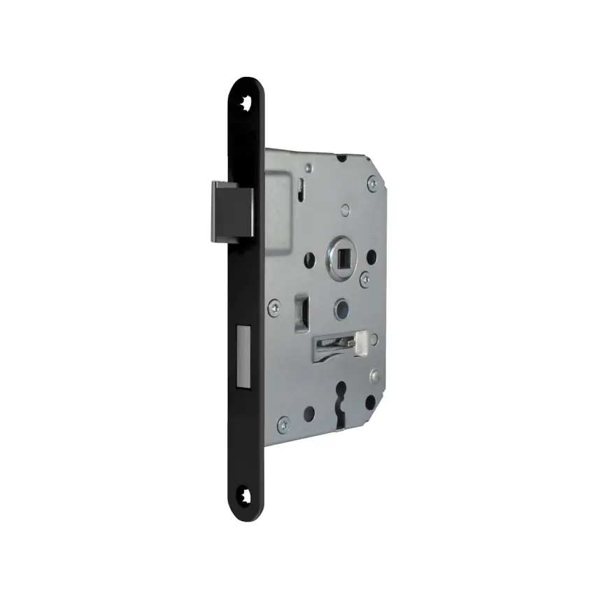 DutchLine - Kamerdeurslot Met Sleutel Incl. Sluitplaat - Mat zwart - 1