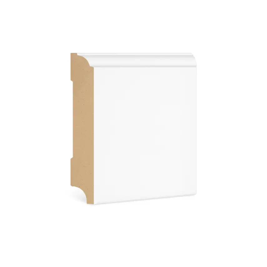 DutchLine - Kraalplint MDF - Wit - 120x15mm - 1