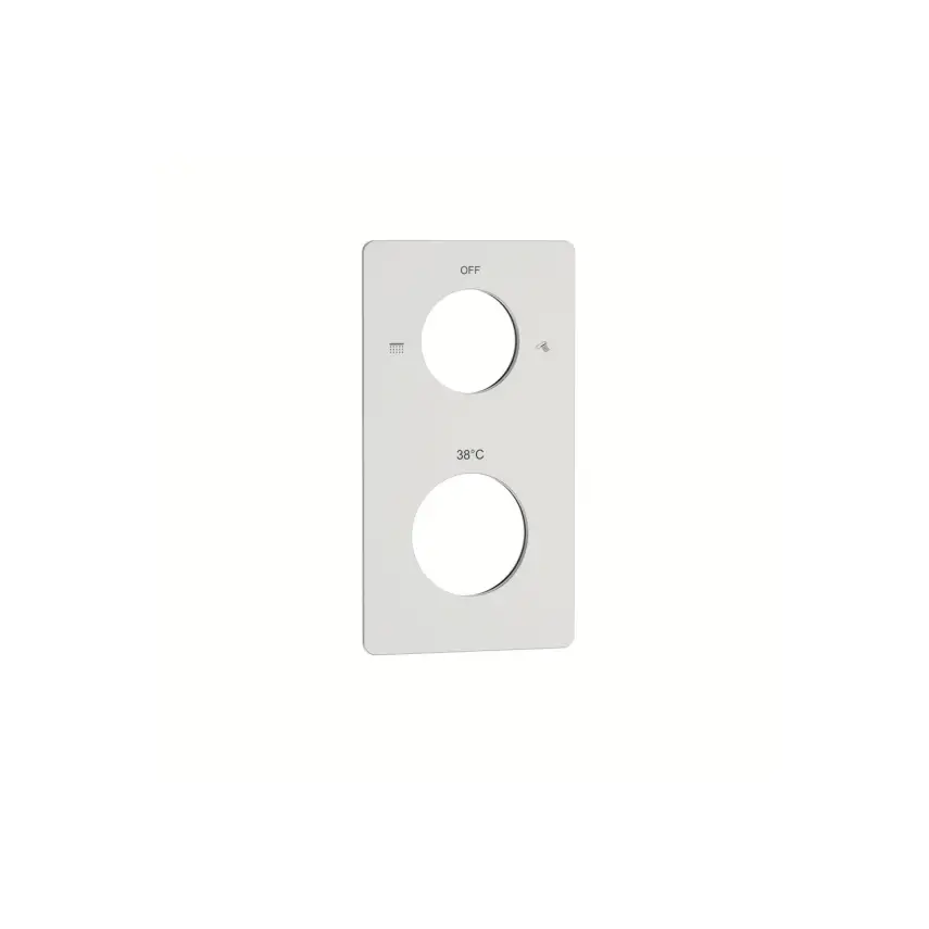 DutchLine - Losse Afdekplaat - GRIP 2-WEG Inbouwdeel - Geborsteld staal - 1