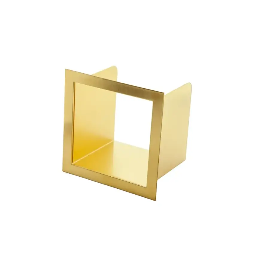 DutchLine - Losse Inbouw Reserve Rolhouder - 160*160*122 - Geborsteld messing - 1