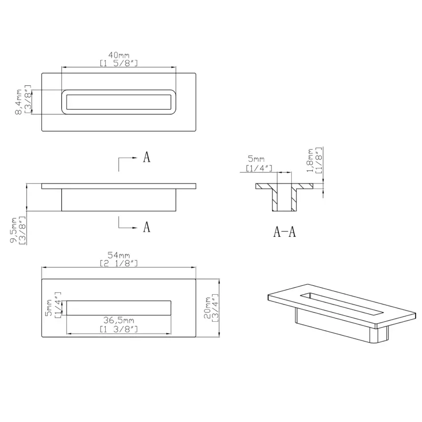 DutchLine - Losse Overloopkap T.B.V. Atlanta Wastafels - Gunmetal - 2