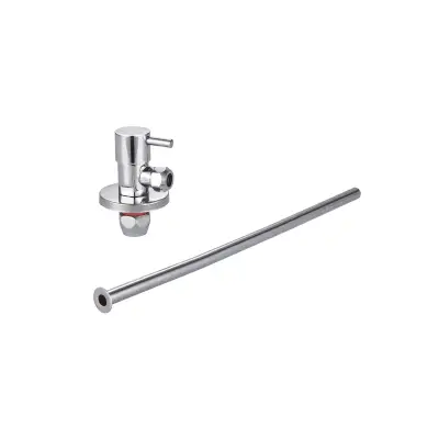 DutchLine - Luxe Fonteinkraan aansluitset (stopkraan) 1/2x3/8 - Chroom - 1