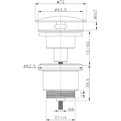 DutchLine - Luxe Vaste Waste 5/4 - Geborsteld staal - 2