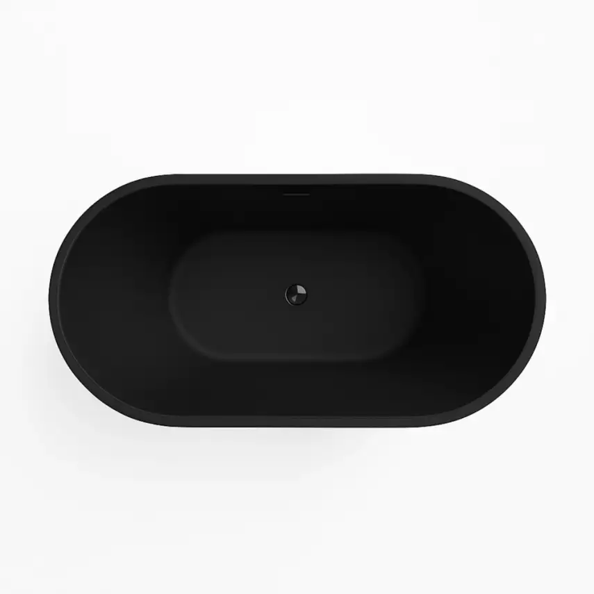 DutchLine - Murano Vrijstaand Ligbad - Mat Zwart - 1800x800x580 - 4