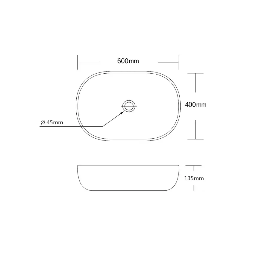 DutchLine - Ovaal Waskom - Mat Zwart - 2