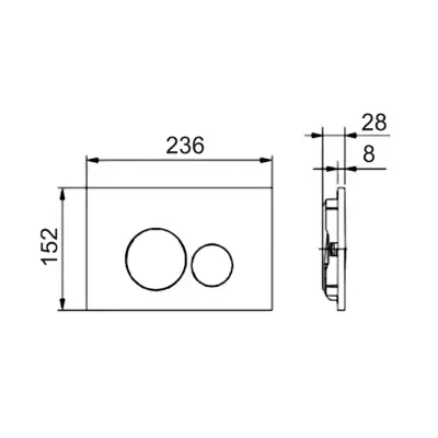 DutchLine - PVD Coated Drukplaat - Geborsteld messing - 2