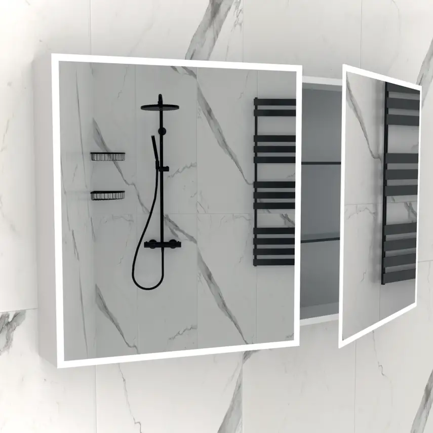 DutchLine - Quatro Spiegelkast Met ledverlichting - 120 - 1