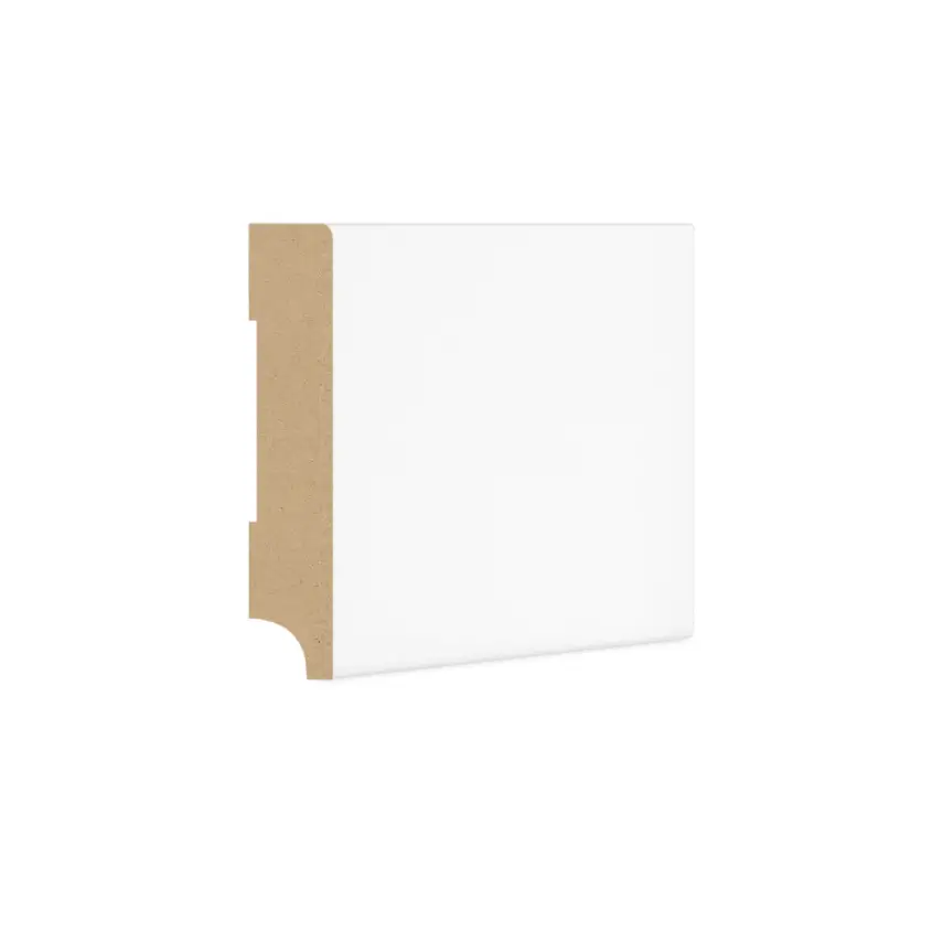 DutchLine - Rechte Plint MDF - Wit - 70x15mm - 1