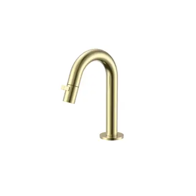 DutchLine - Round Fonteinkraan 189mm - Geborsteld messing - 1