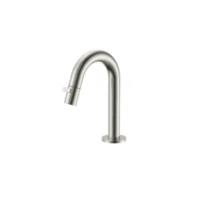 DutchLine - Round Fonteinkraan 189mm - Geborsteld staal - 1