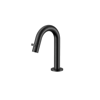 DutchLine - Round Fonteinkraan 189mm - Mat zwart - 1