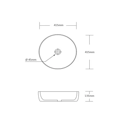DutchLine - Round Waskom - Glans Goud - 2